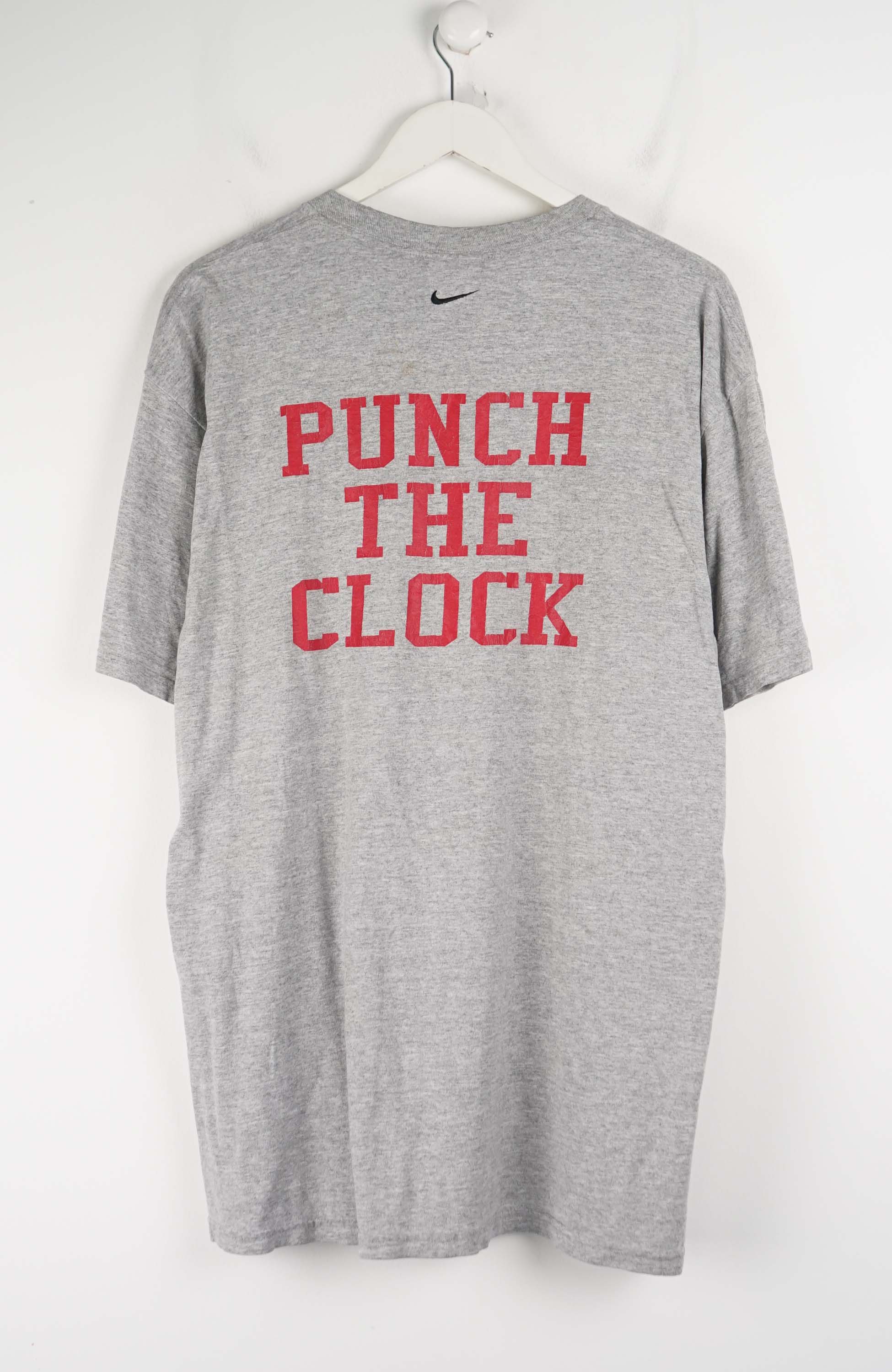 VINTAGE NIKE MILTON FOOBALL T-SHIRT (L) - Image 2