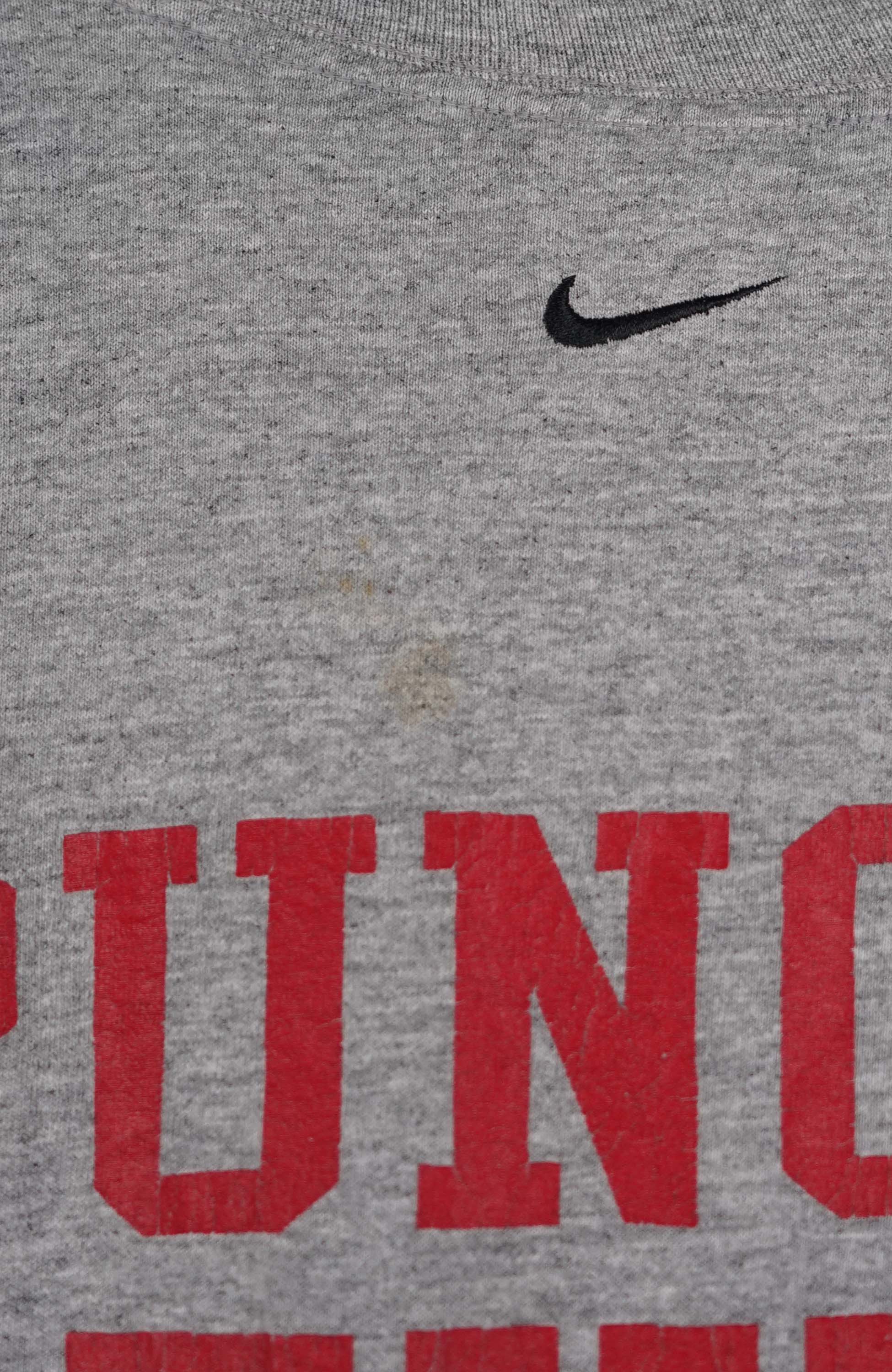 VINTAGE NIKE MILTON FOOBALL T-SHIRT (L) - Image 3