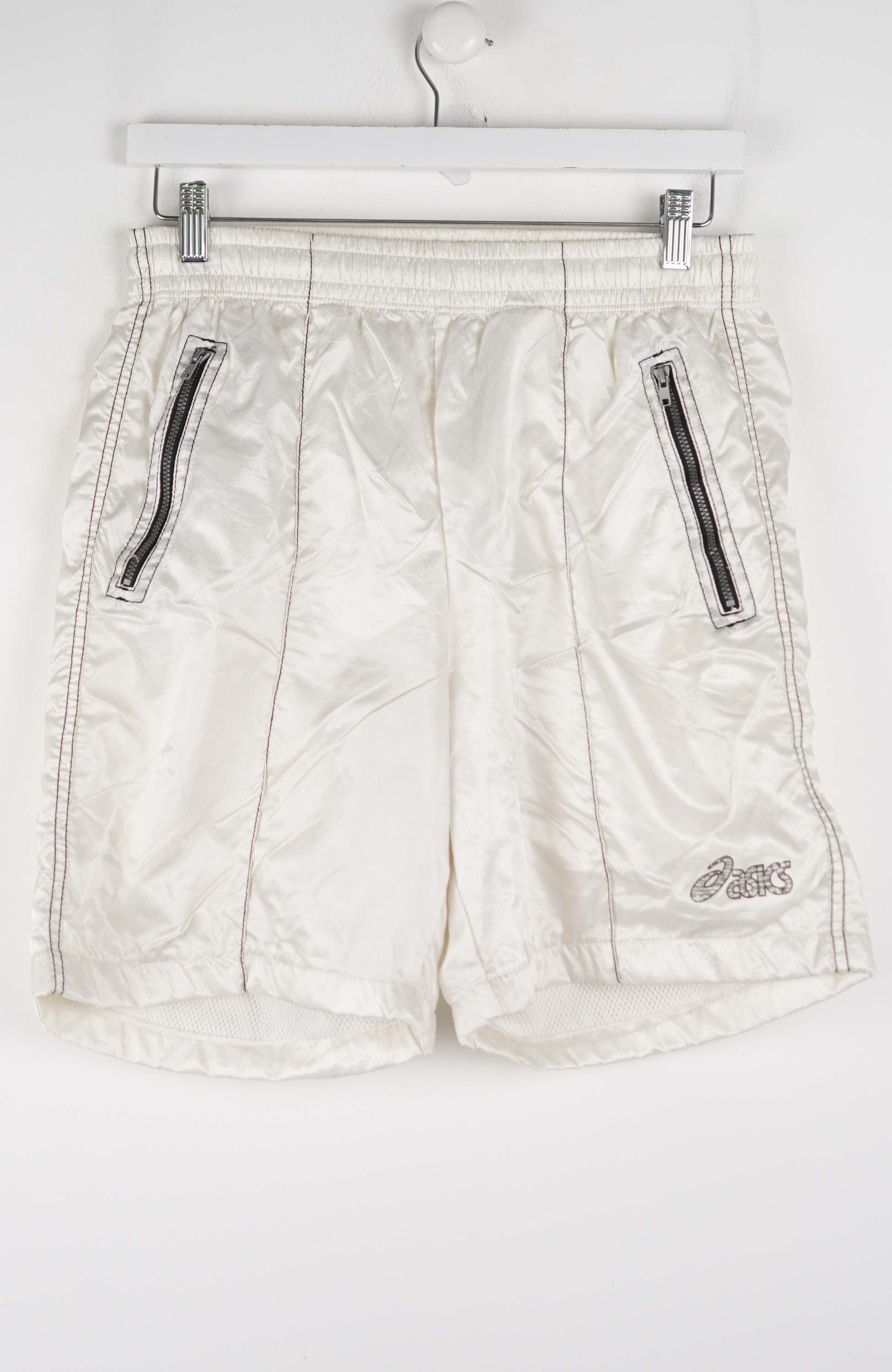 VINTAGE ASICS TRACK PANT SHORTS (M)