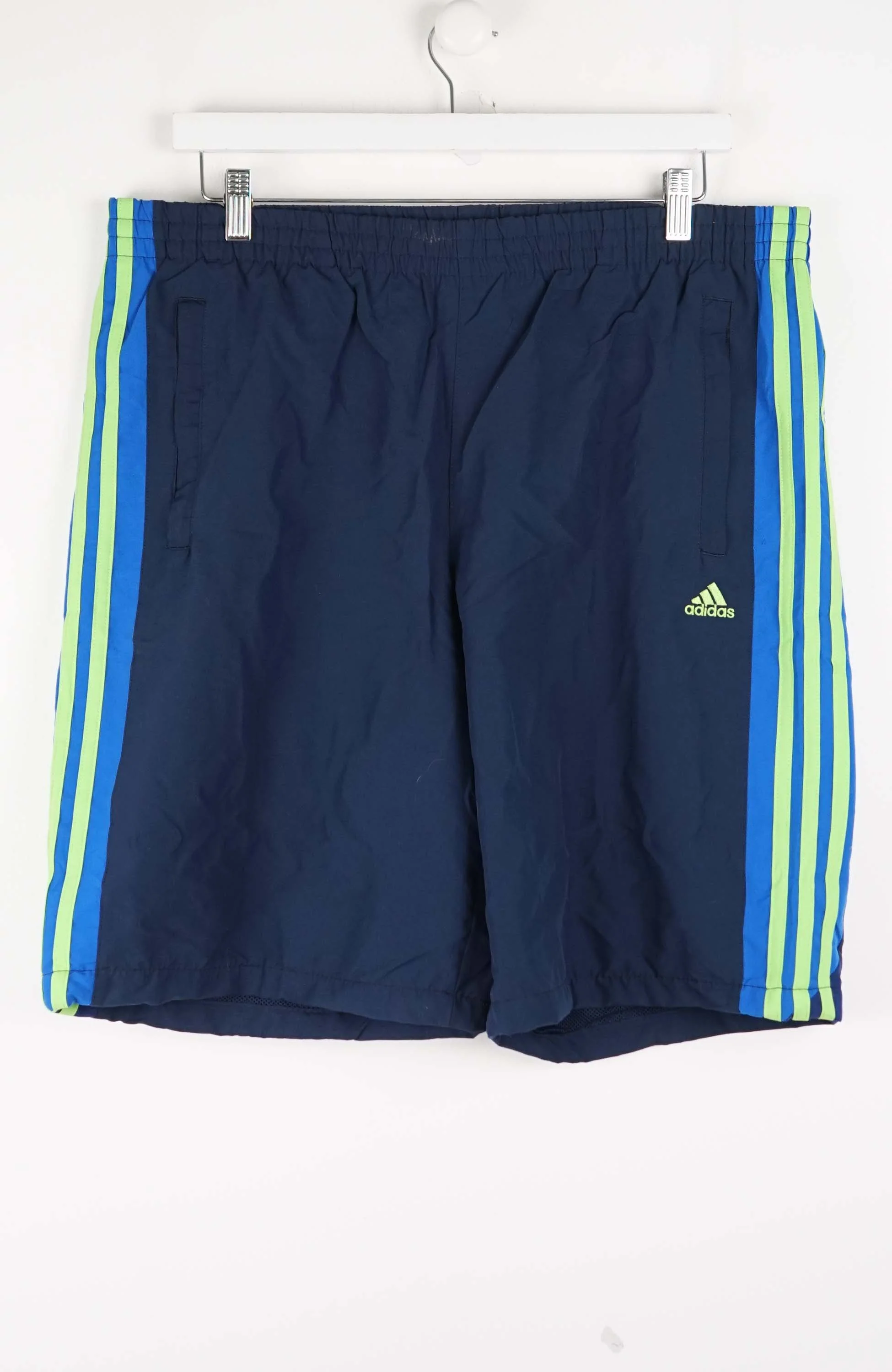 VINTAGE ADIDAS TRACK PANT SHORTS (XL)