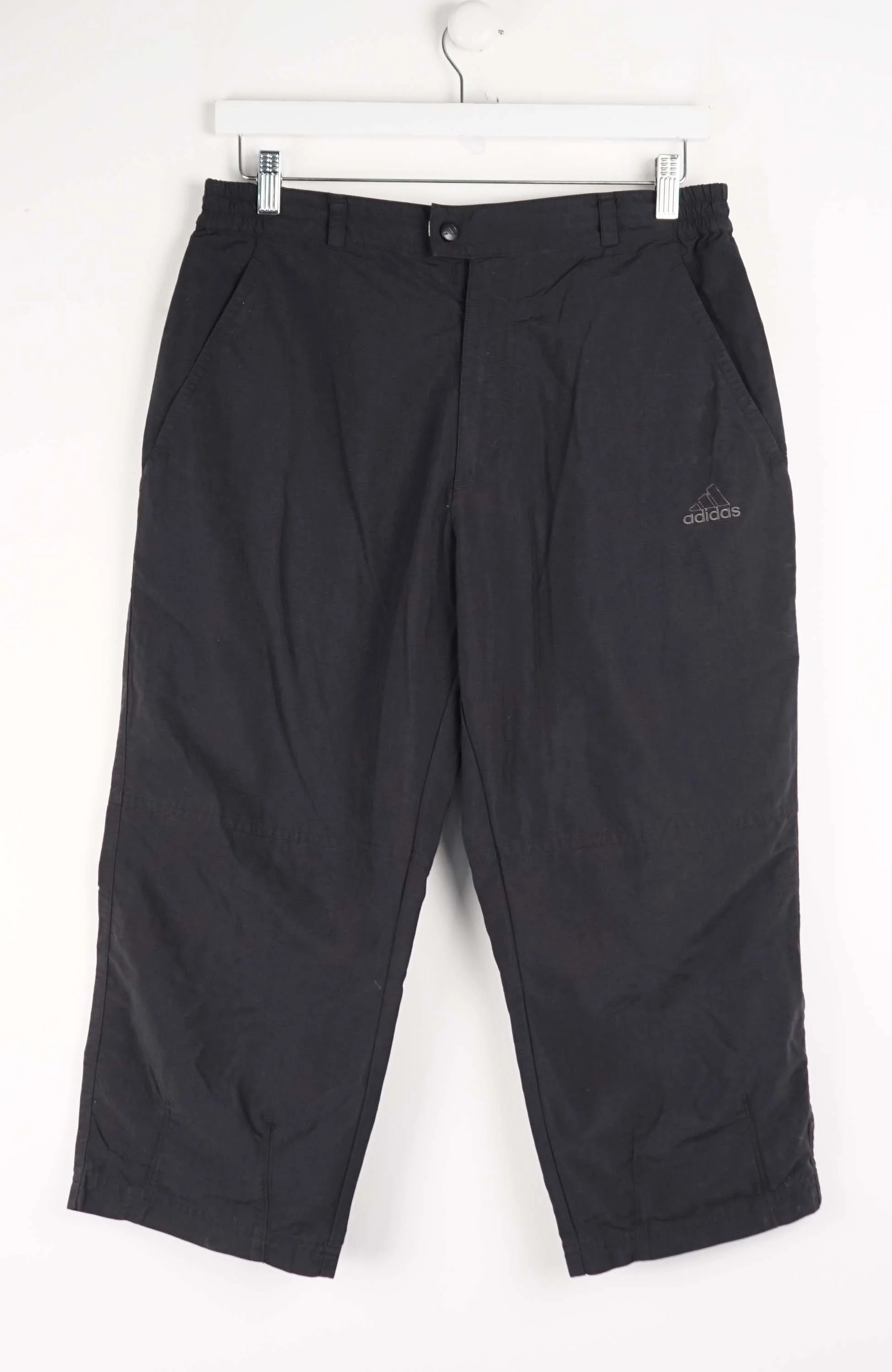 VINTAGE ADIDAS TRACK PANT SHORTS (M)