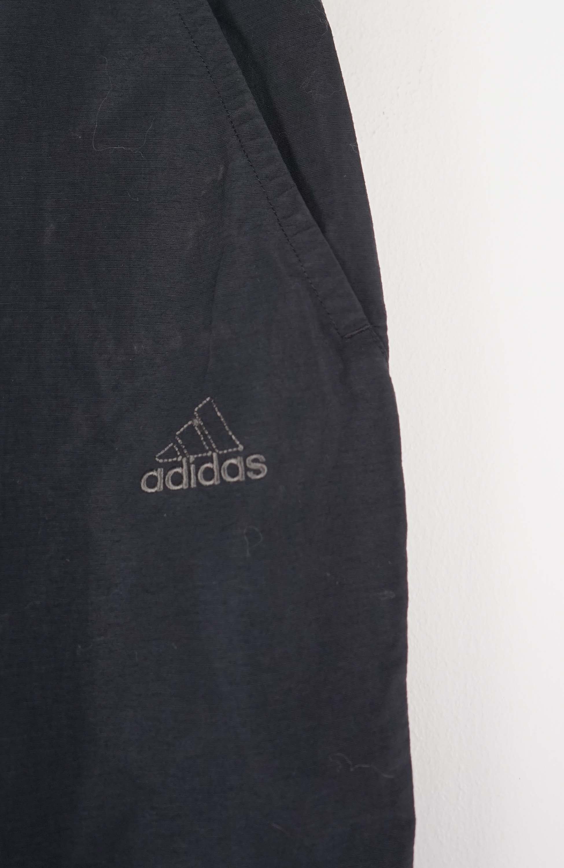 VINTAGE ADIDAS TRACK PANT SHORTS (M) - Image 2