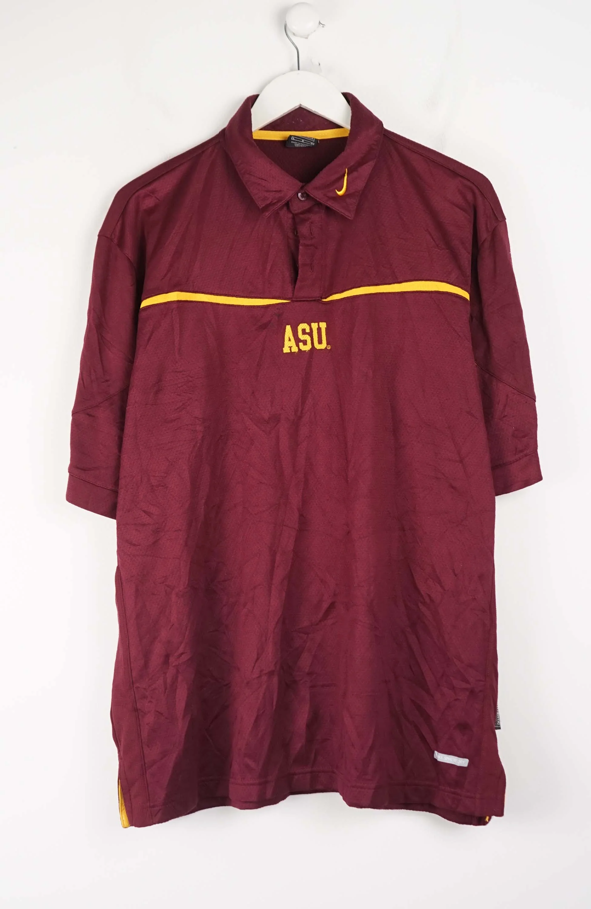 VINTAGE NIKE JERSEY POLO SHIRT (XL)