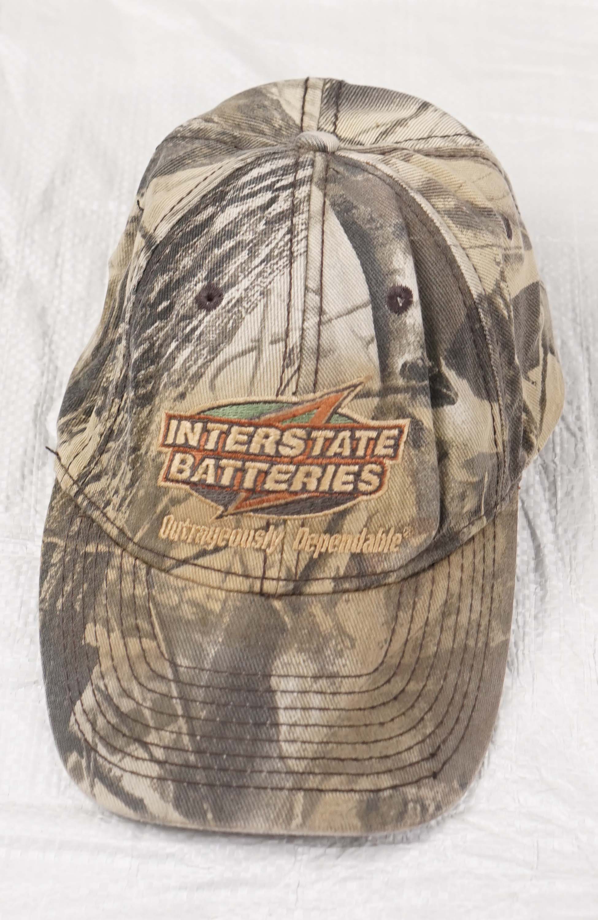 VINTAGE INTERSTATE BATTERIES REAL TREE HAT