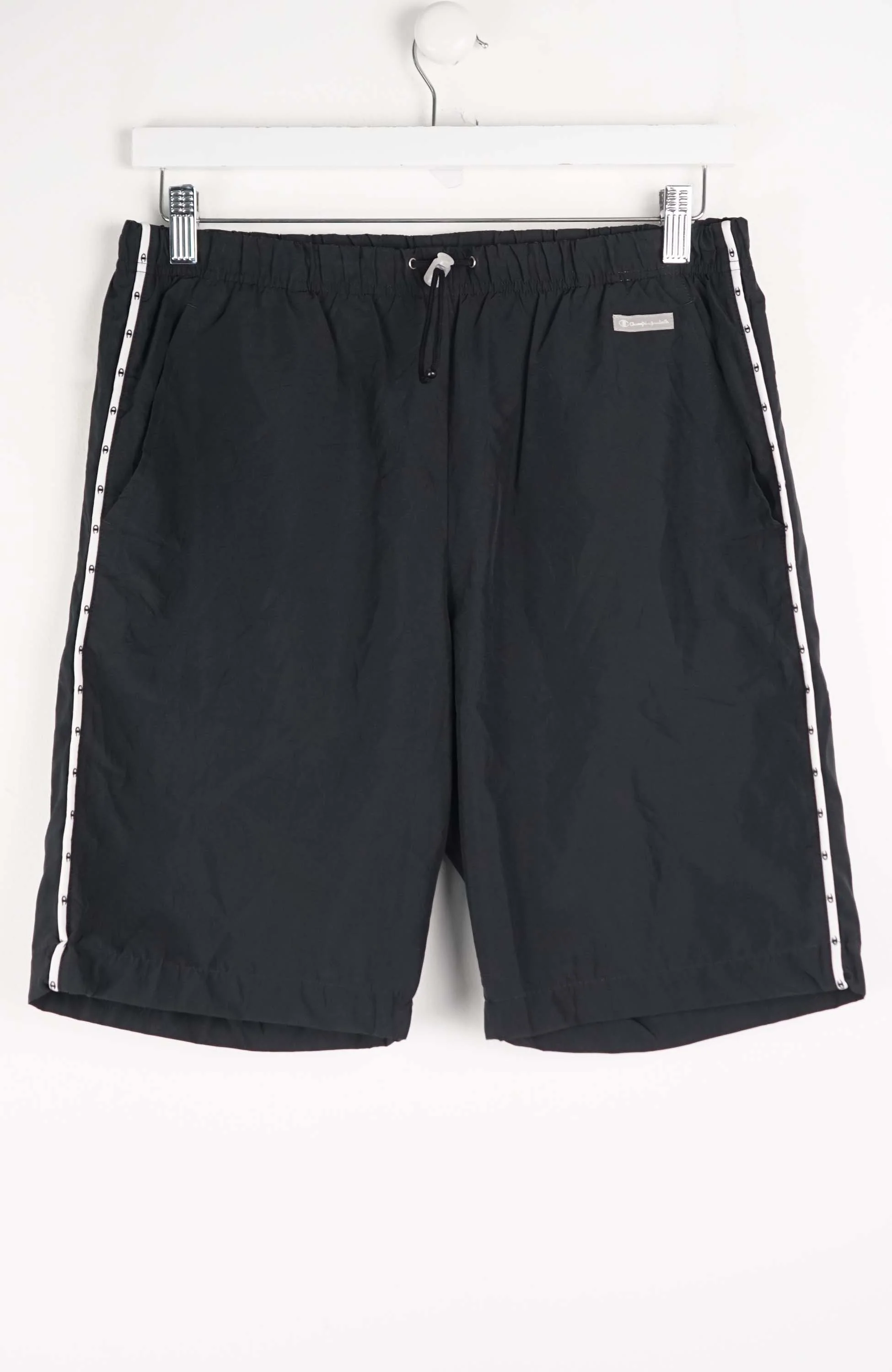 VINTAGE CHAMPION TRACK PANT SHORTS (M)