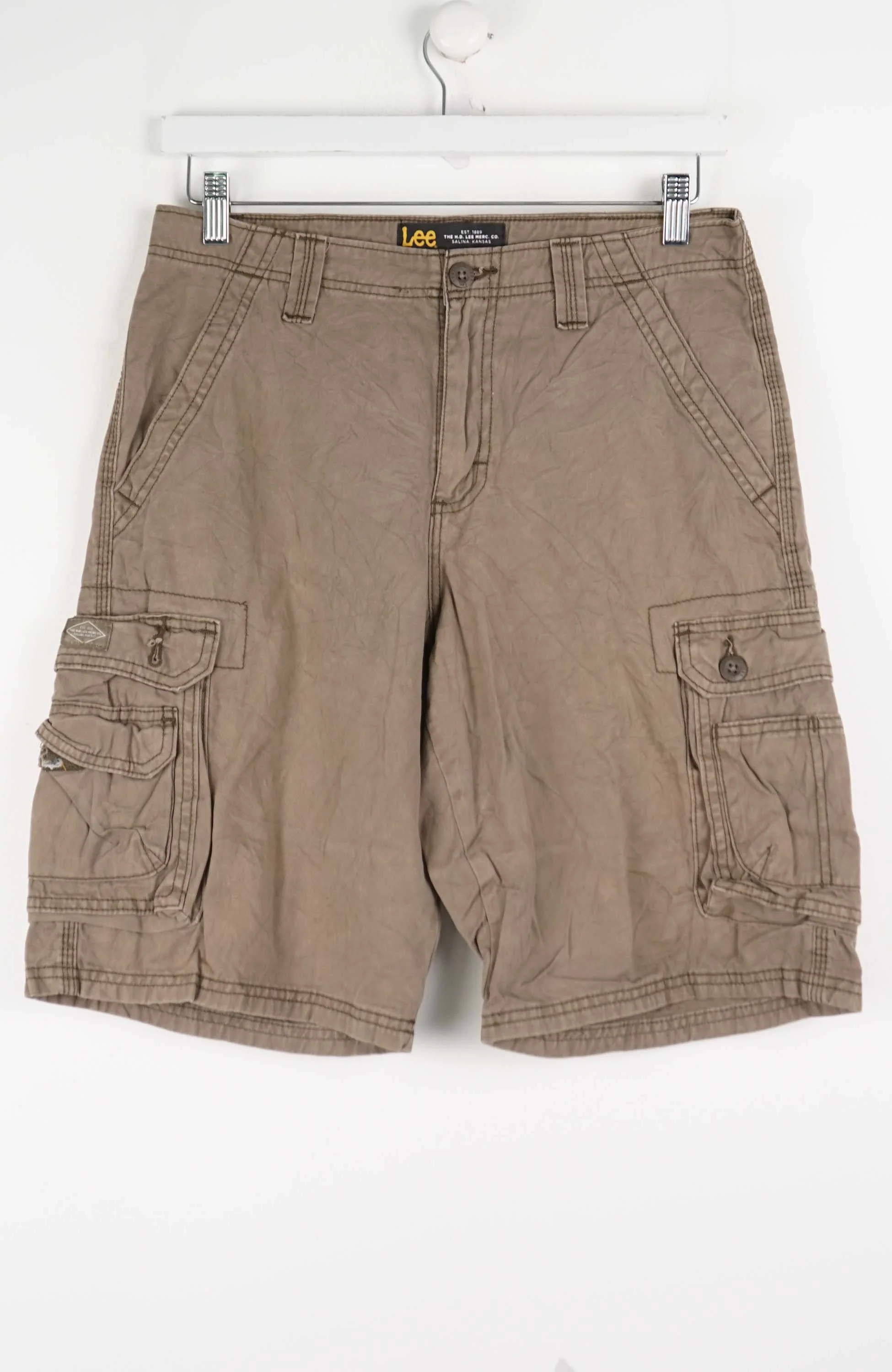 VINTAGE LEE DUNGAREES CARGO SHORTS W30