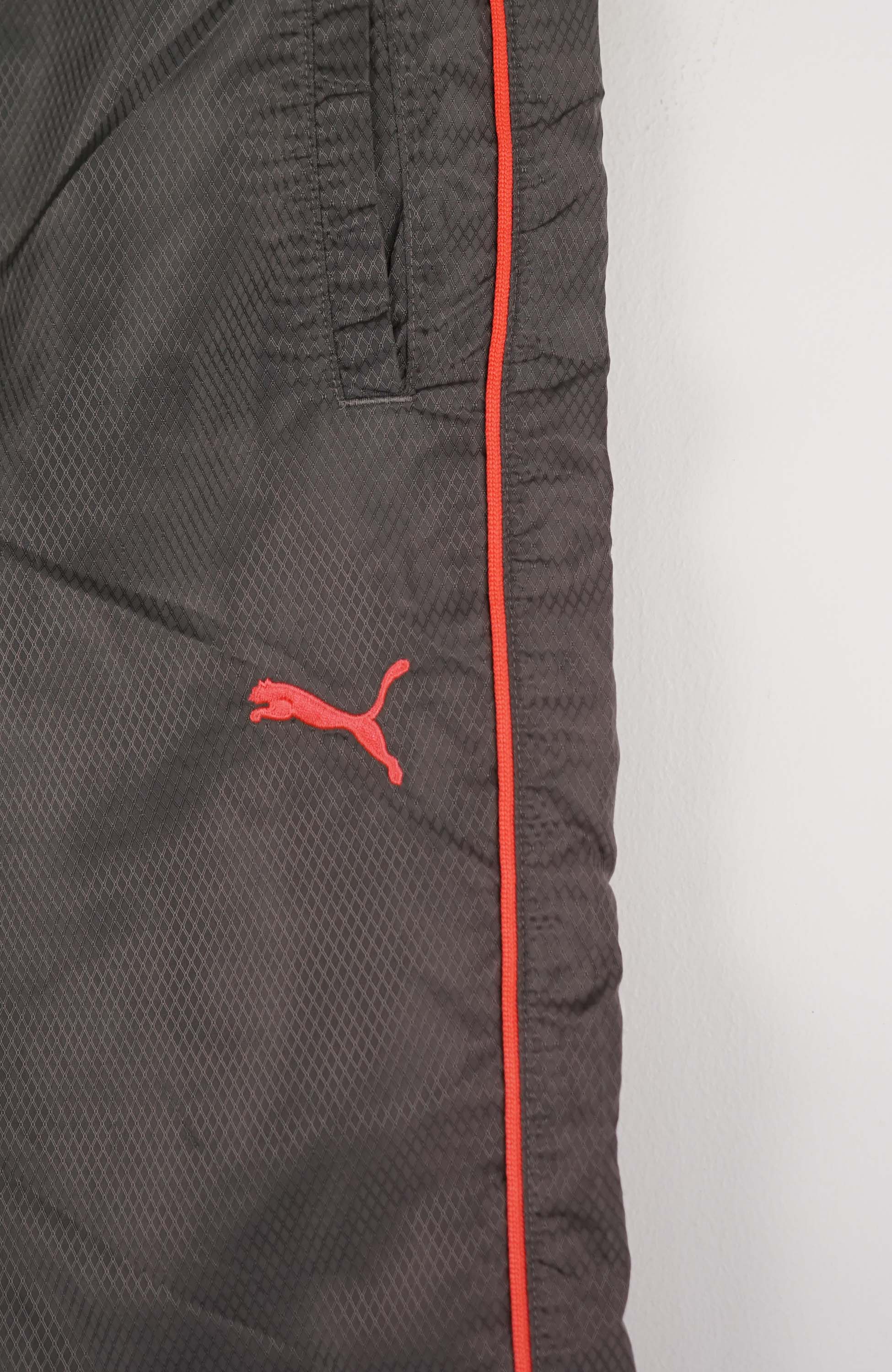 VINTAGE PUMA TRACK PANT SHORTS (M) - Image 2