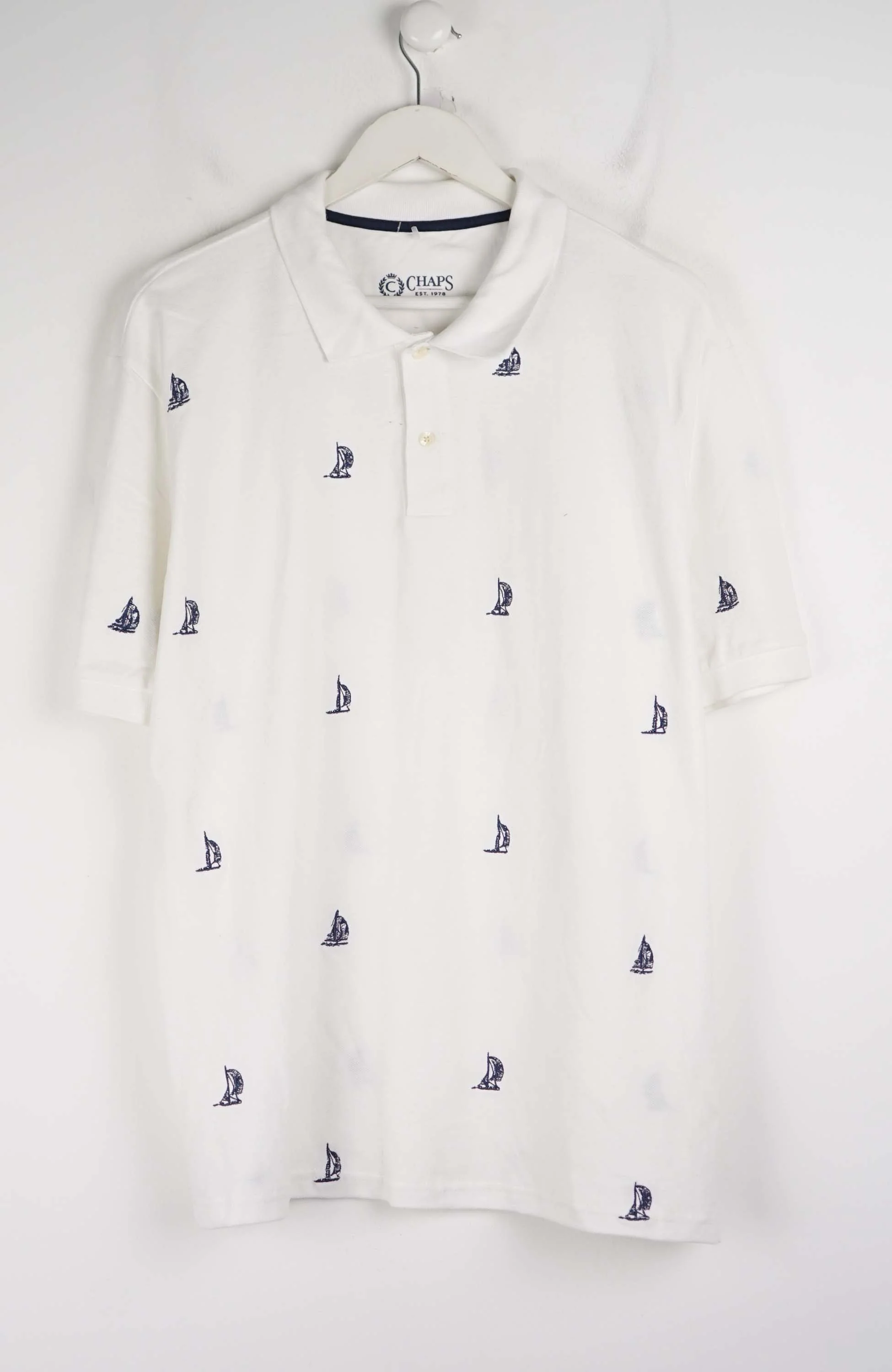 VINTAGE CHAPS EST.1978 POLO SHIRT (L)