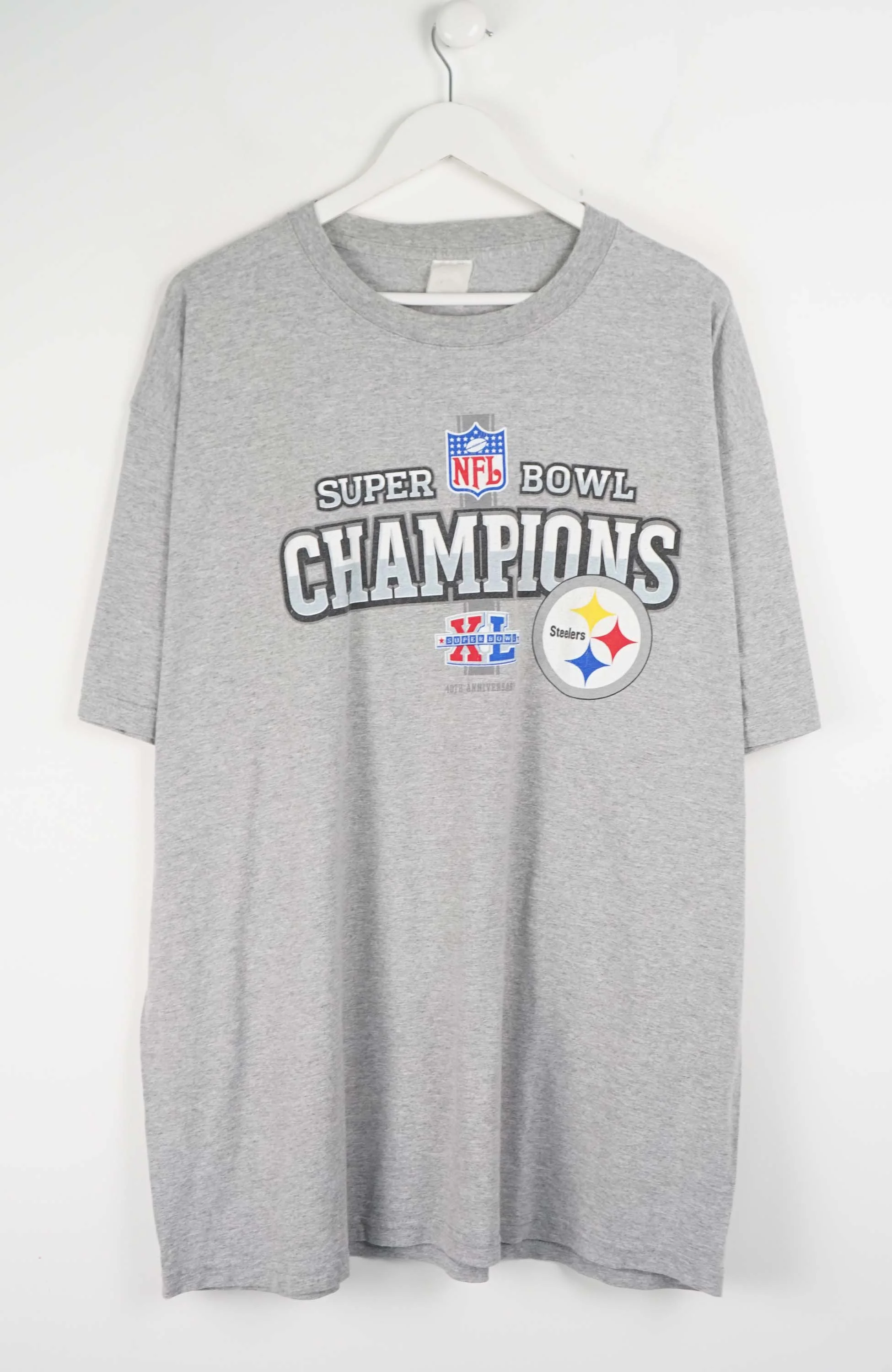 VINTAGE NFL PITTSBURGH STEELERS SUPER BOWL T-SHIRT (XXL)