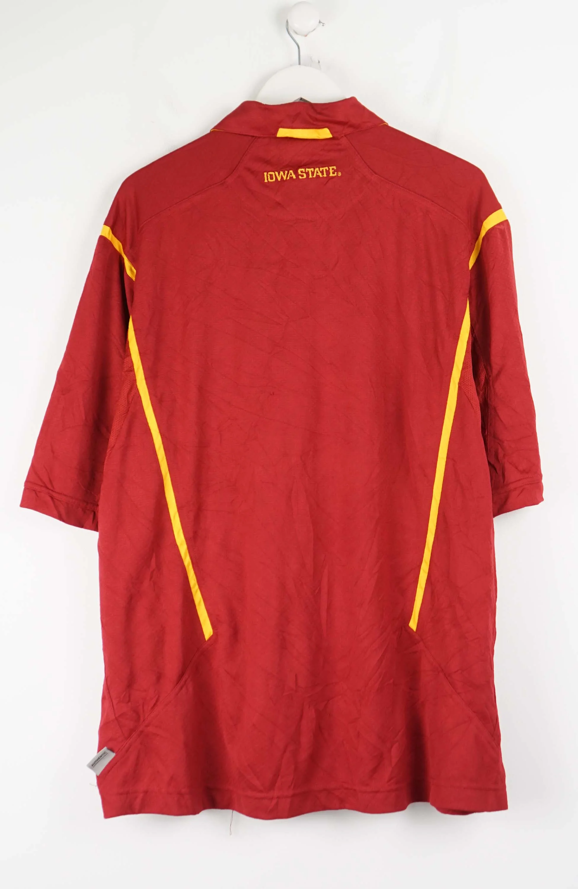 VINTAGE NIKE IOWA STATE CYCLONES JERSEY POLO SHIRT (XL) - Image 2