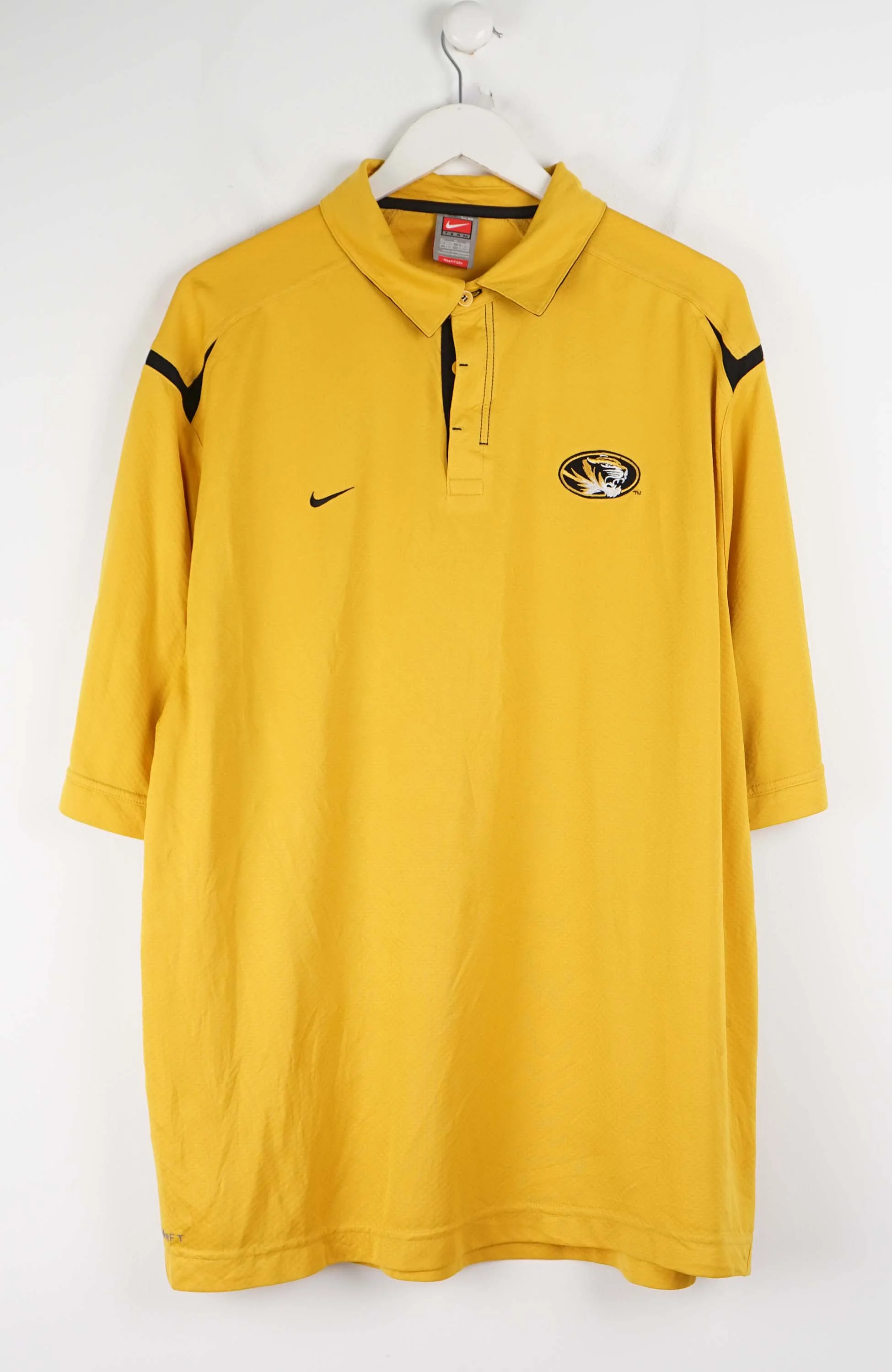 VINTAGE NIKE MIZZOU JERSEY POLO SHIRT (XL)