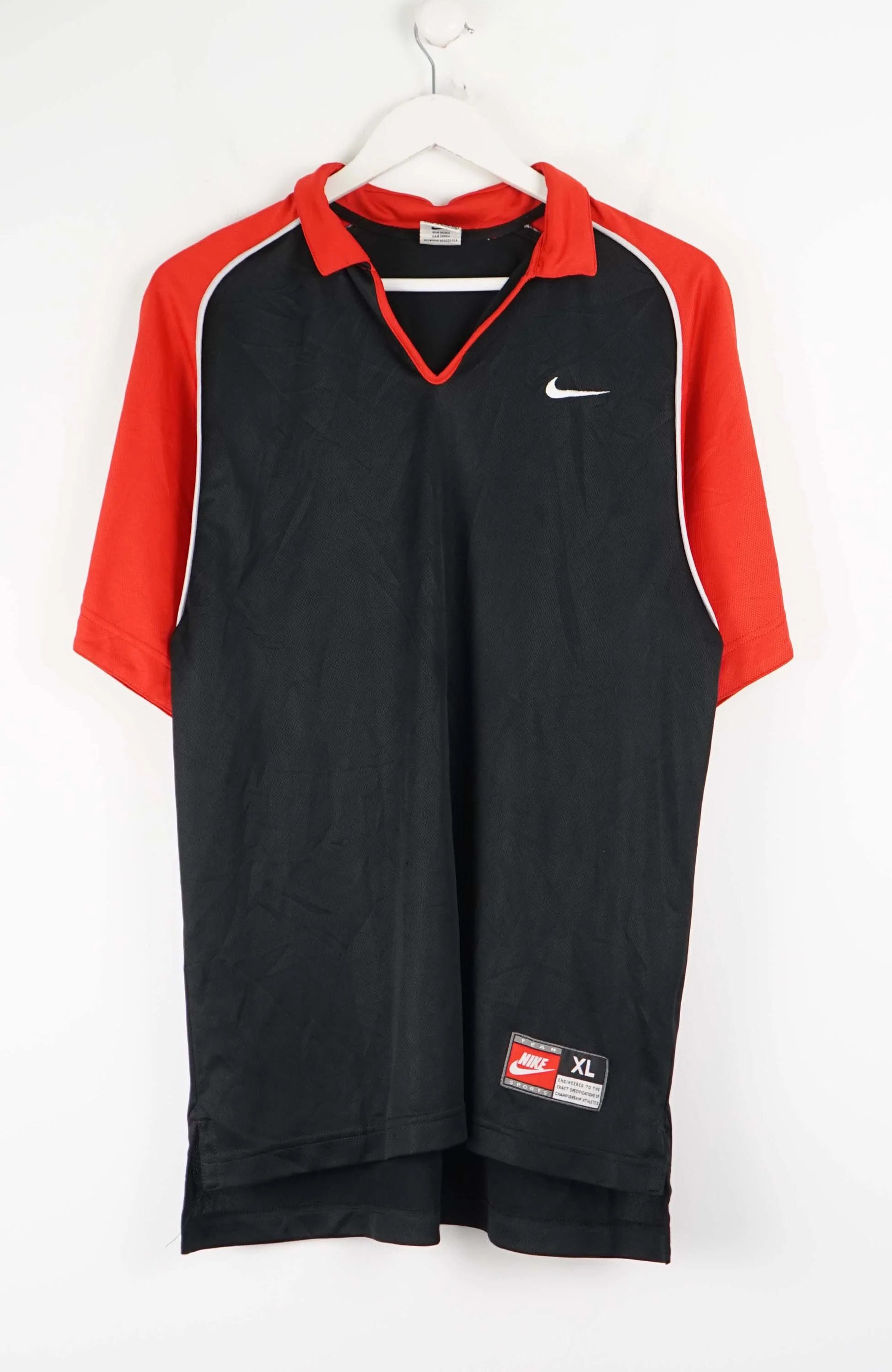 VINTAGE NIKE JERSEY POLO SHIRT (M)