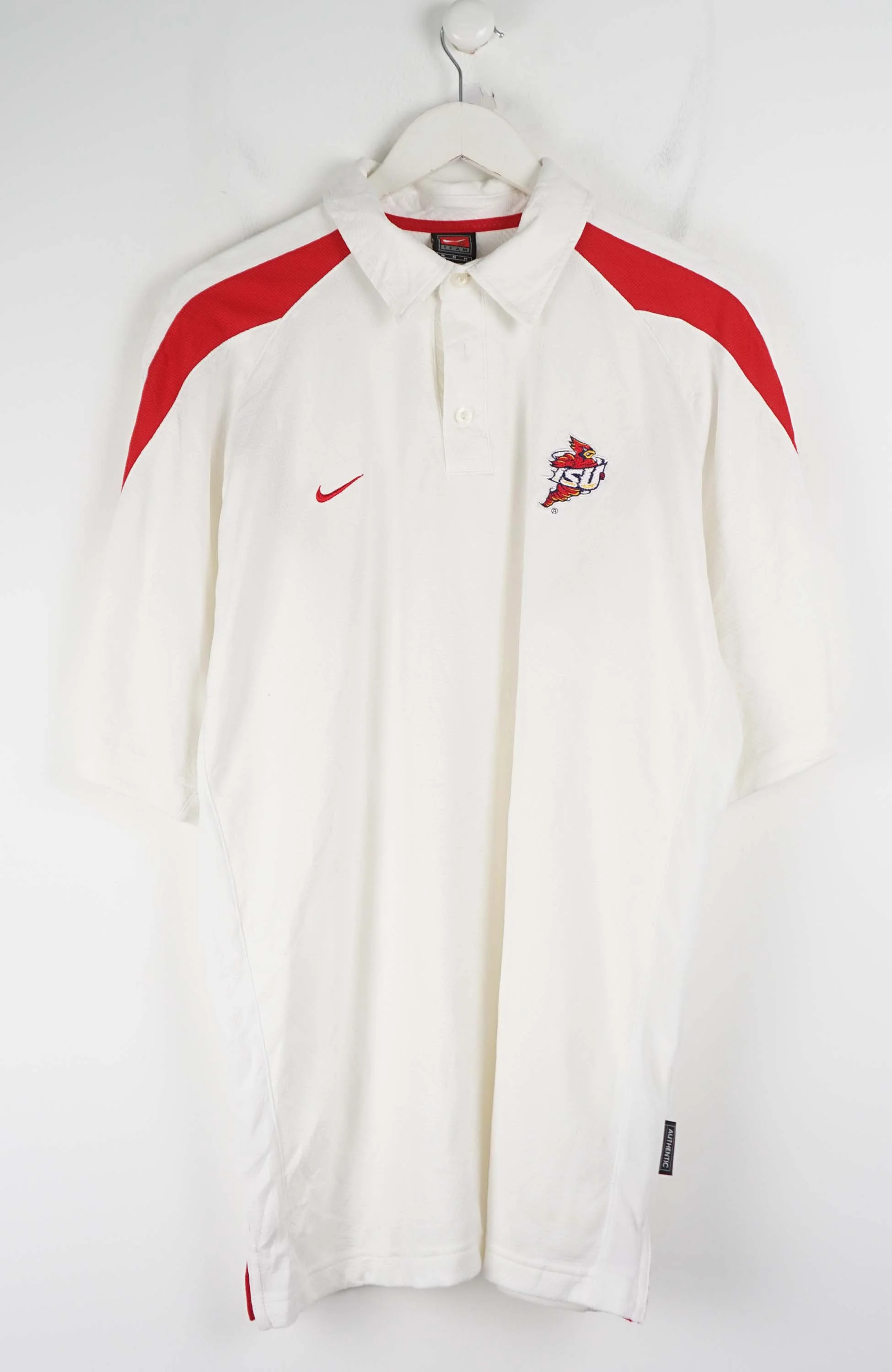 VINTAGE NIKE BALL TEAM JERSEY POLO SHIRT (L)