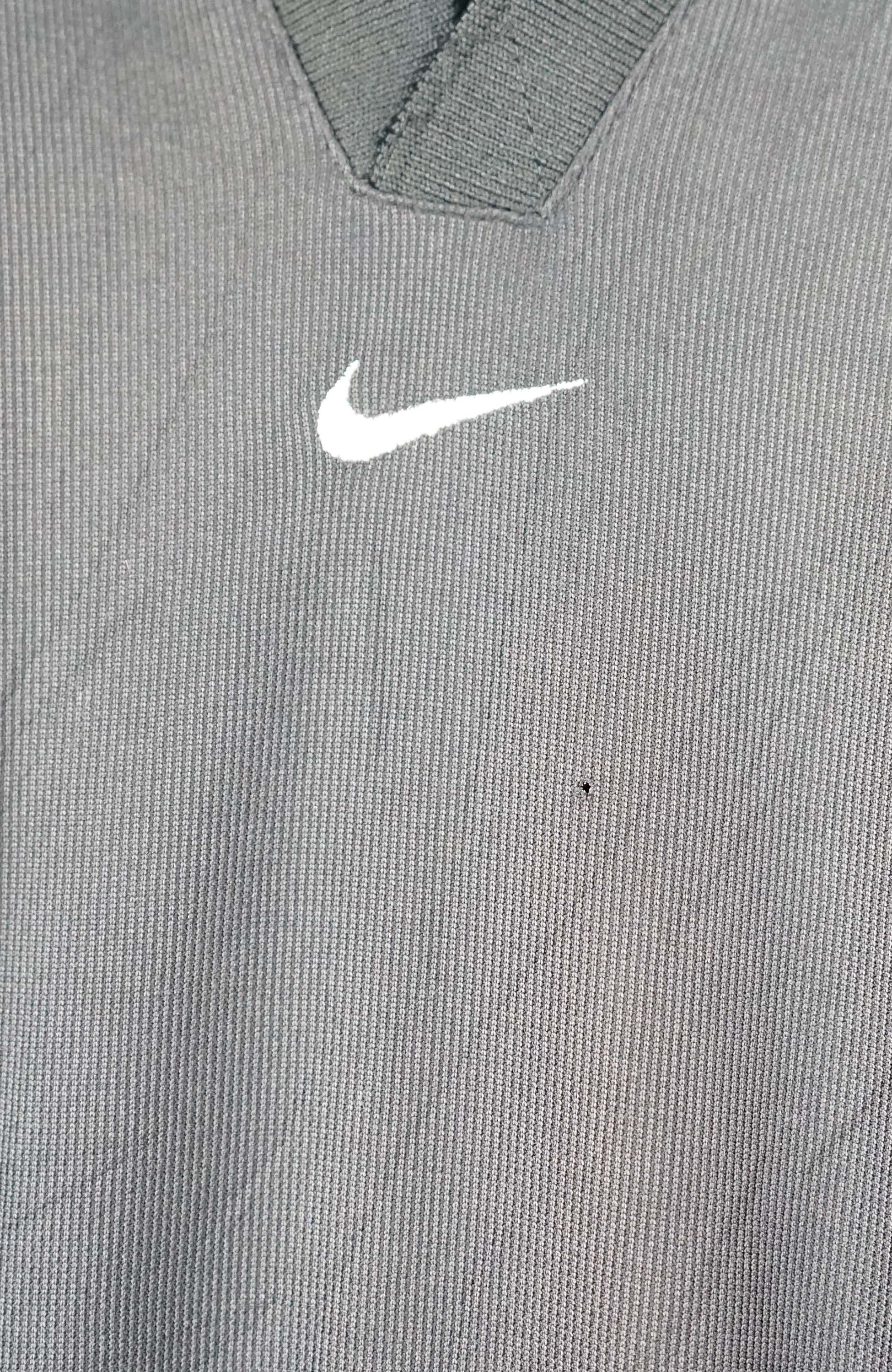 VINTAGE NIKE JERSEY POLO SHIRT (XXL) - Image 2