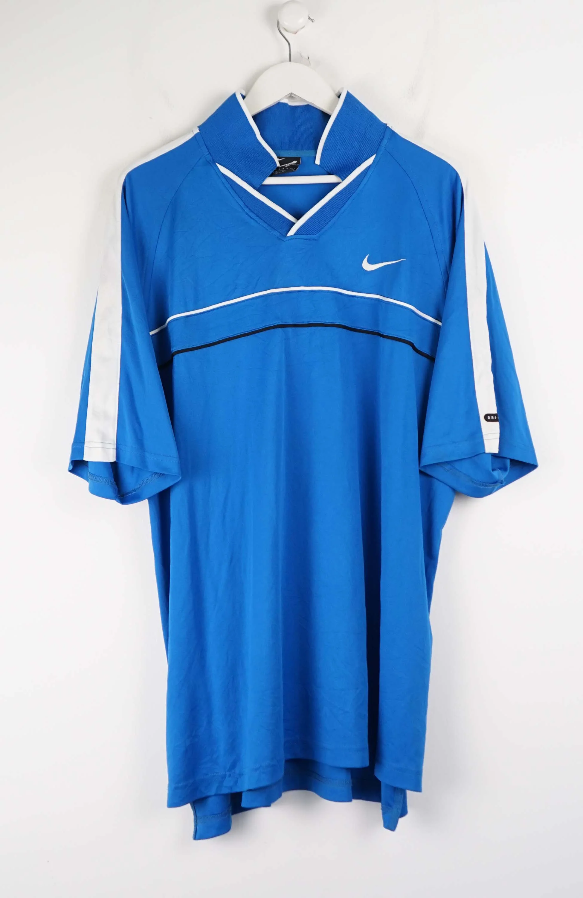VINTAGE NIKE AGASSI TENNIS JERSEY POLO SHIRT (XL)
