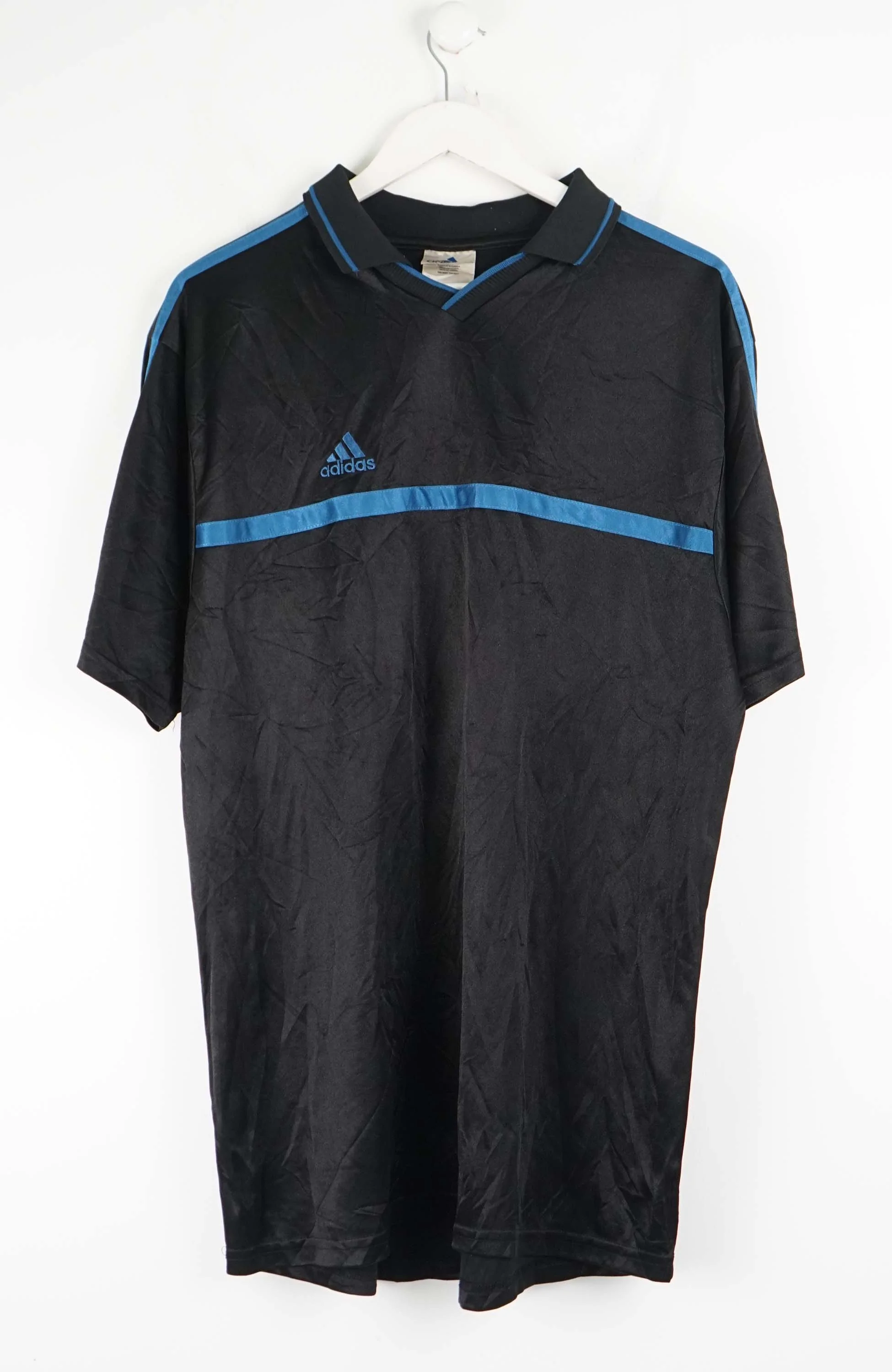 VINTAGE ADIDAS JERSEY POLO SHIRT (L)
