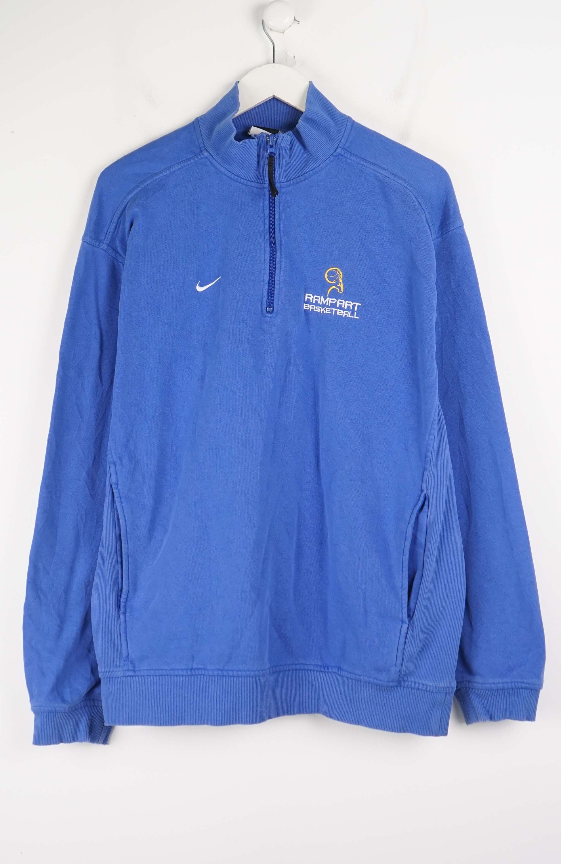 VINTAGE NIKE BASKETBALL 1/4 ZIP SWEATER (M)