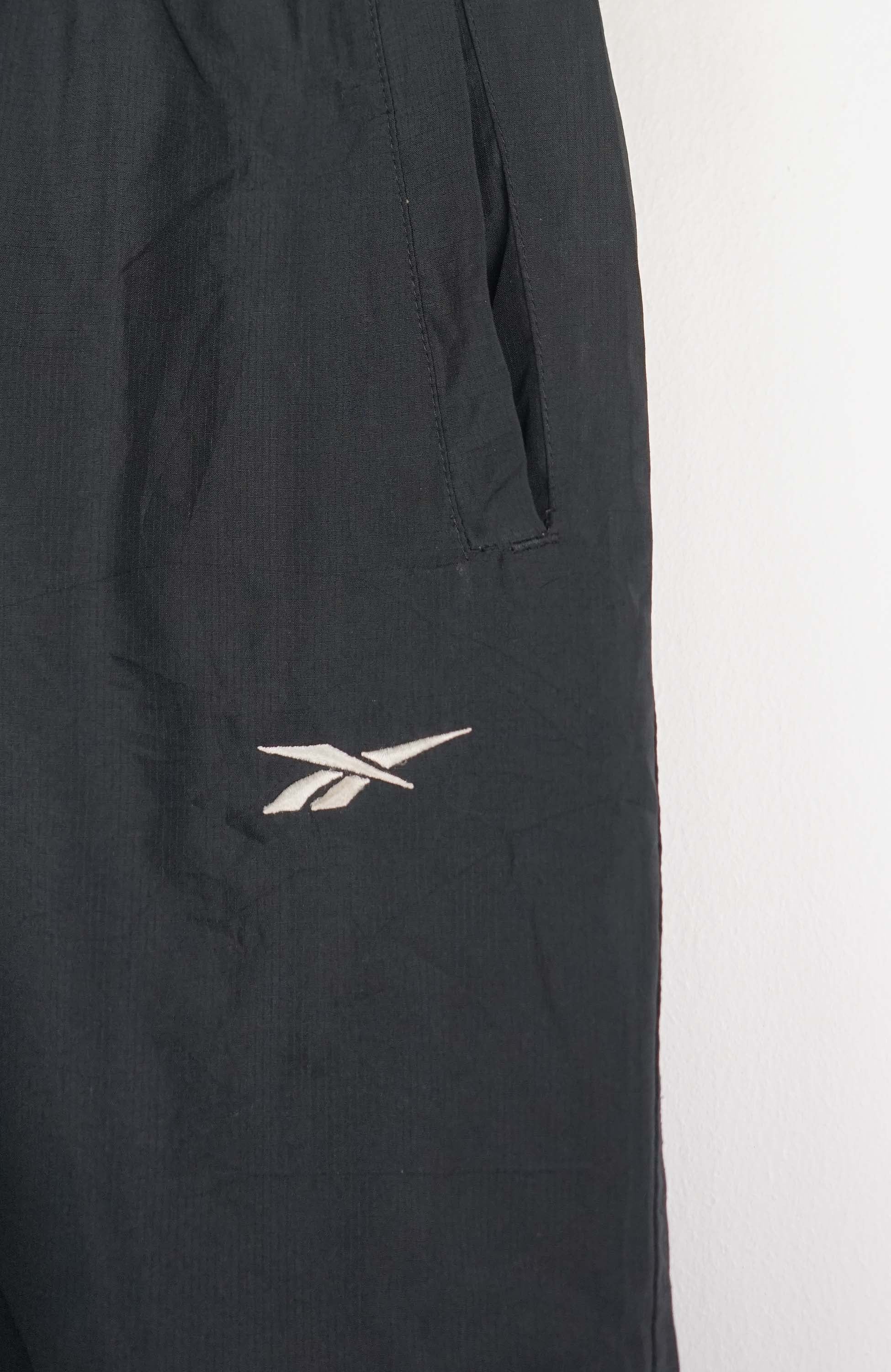 VINTAGE REEBOK TRACK PANT SHORTS (XS) - Image 2