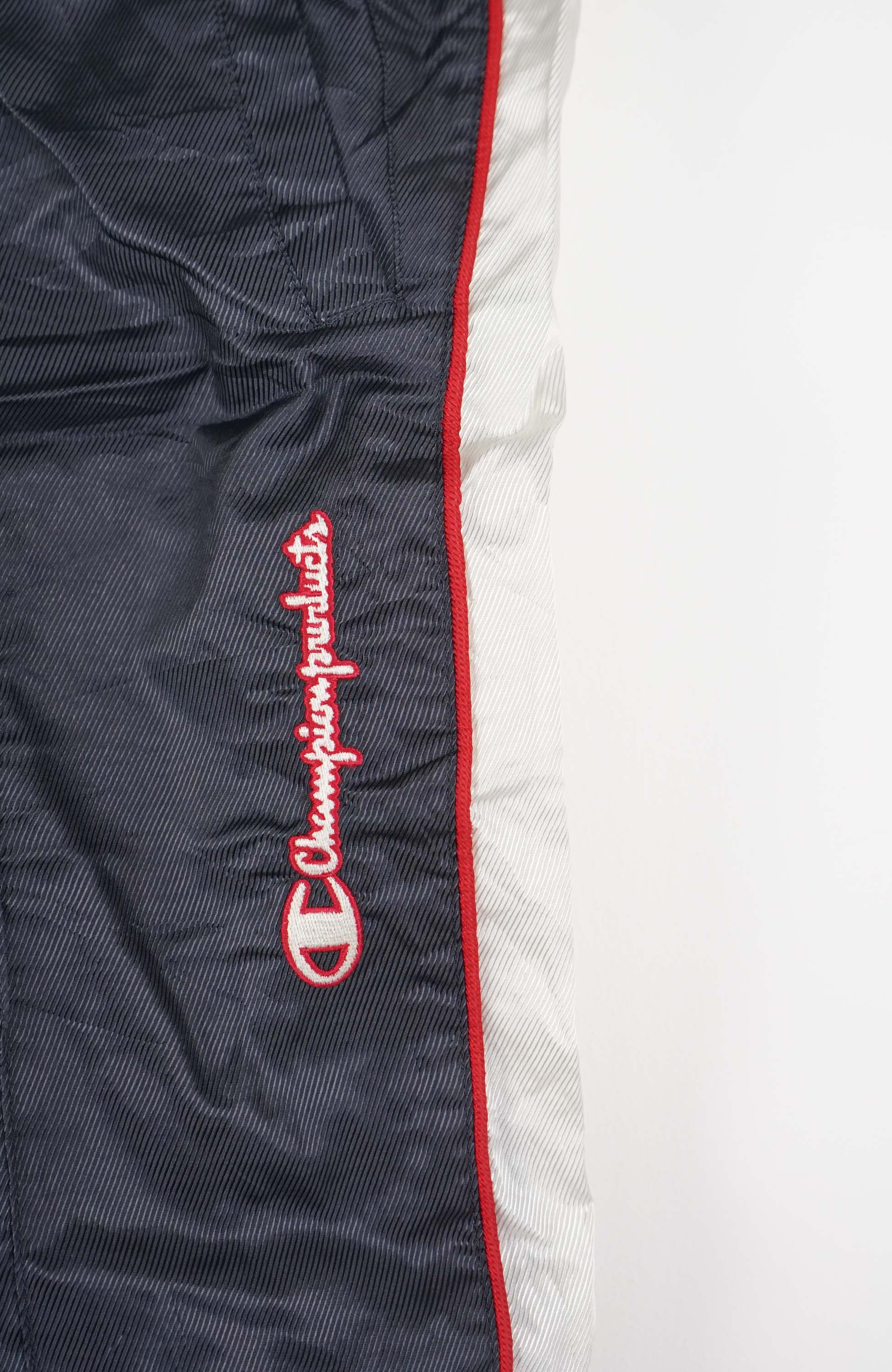 VINTAGE CHAMPION TRACK PANT SHORTS (XL) - Image 2