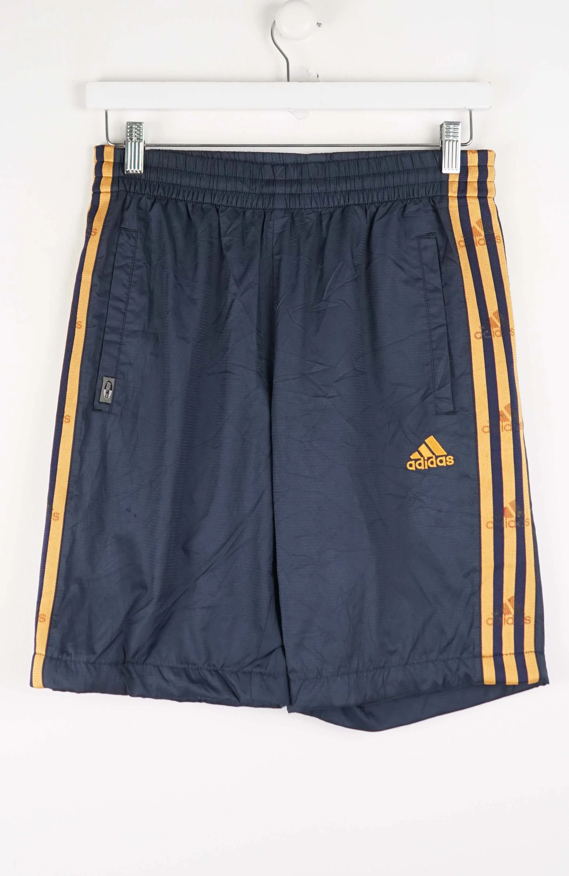 VINTAGE ADIDAS TRACK PANT SHORTS (S)