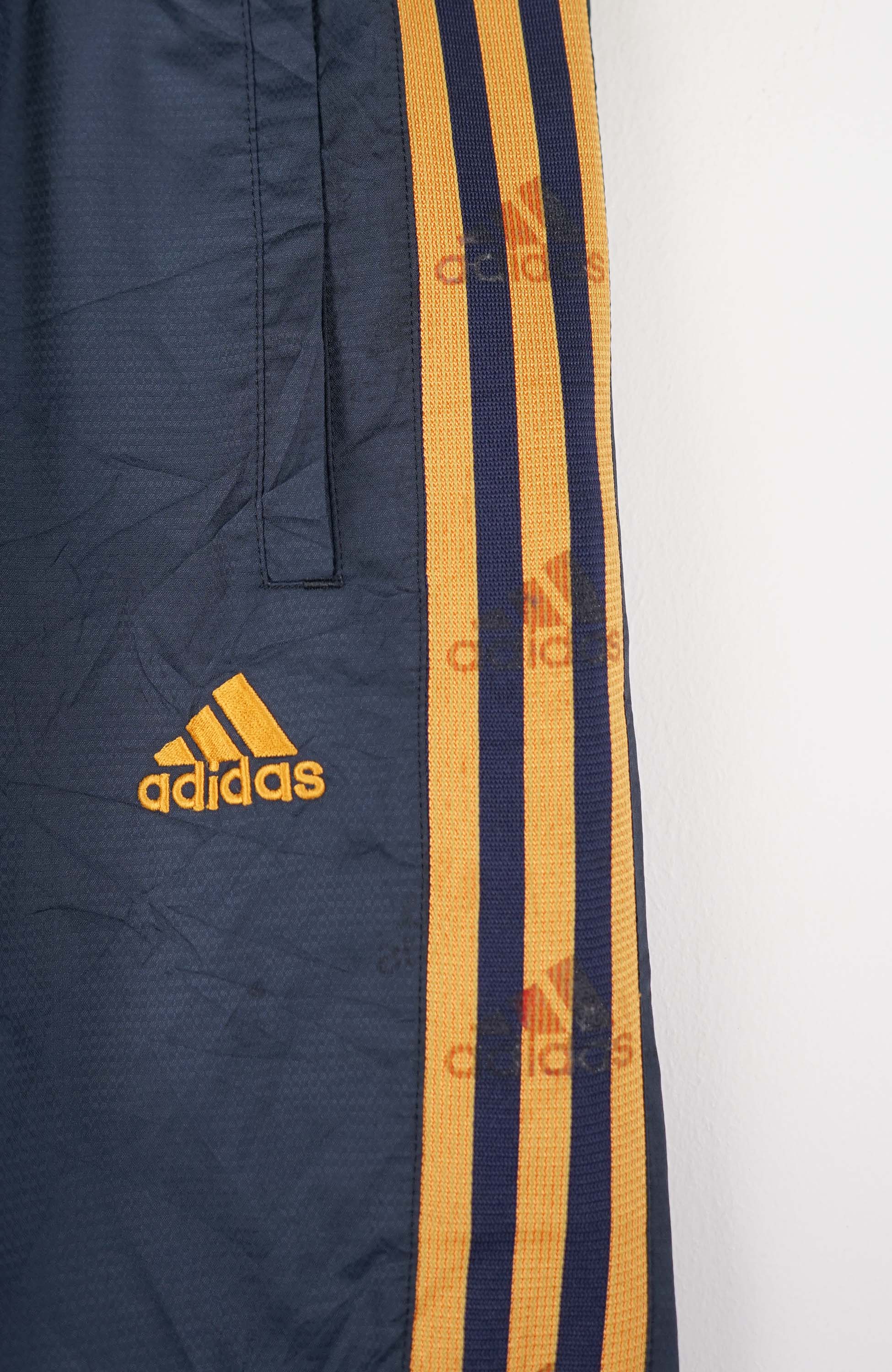 VINTAGE ADIDAS TRACK PANT SHORTS (S) - Image 2