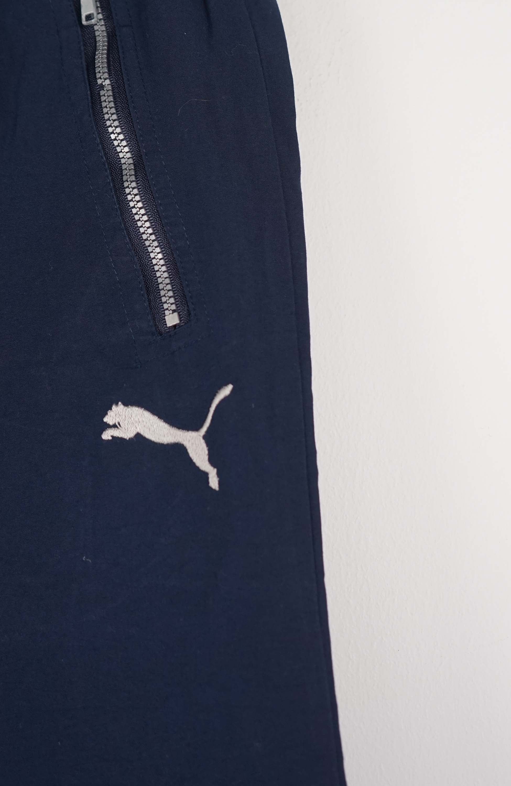 VINTAGE PUMA TRACK PANT SHORTS (XXS) - Image 2