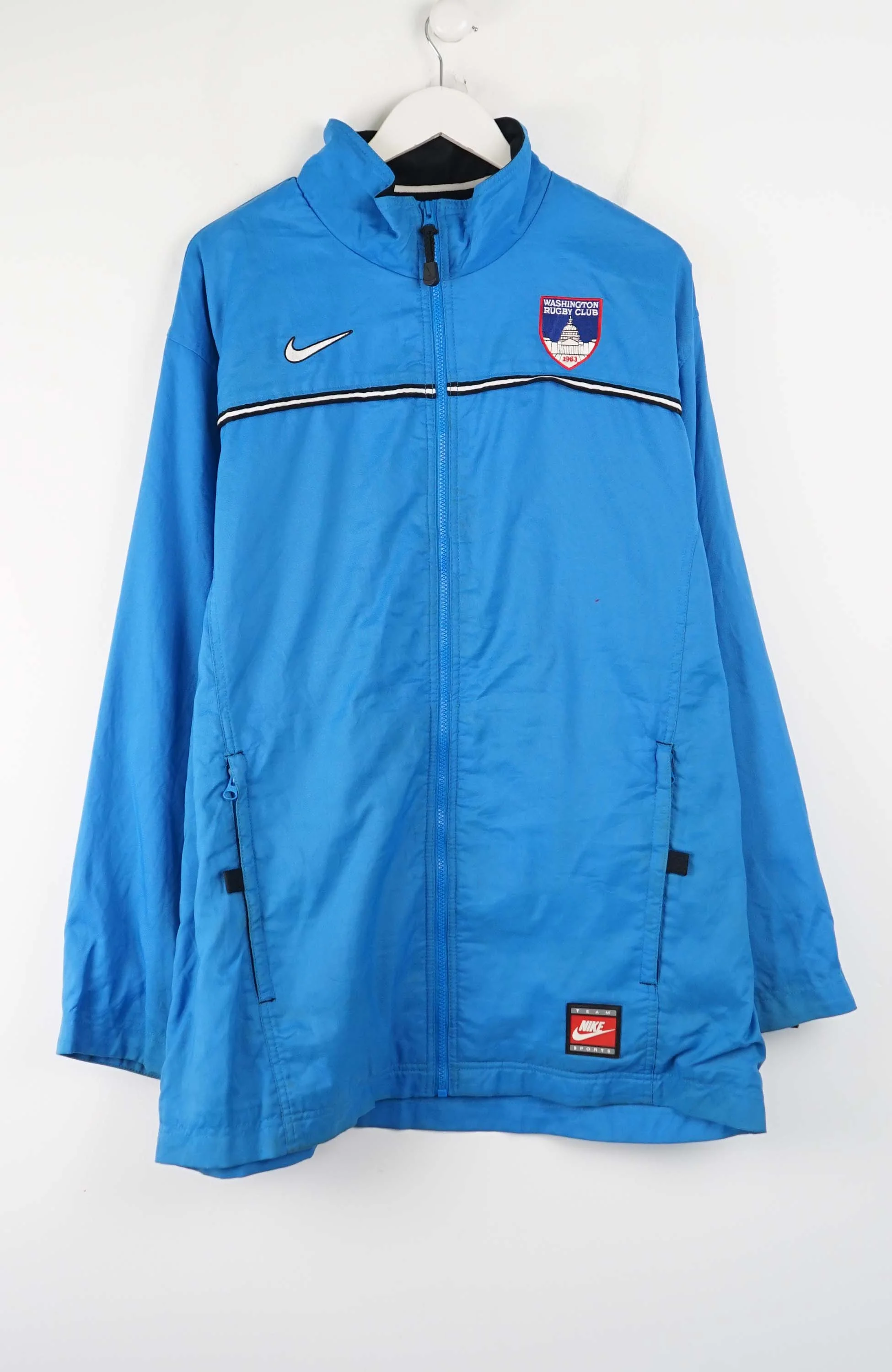 VINTAGE NIKE WASHINGTON RUGBY CLUB 1963 WINDBREAKER (XL)
