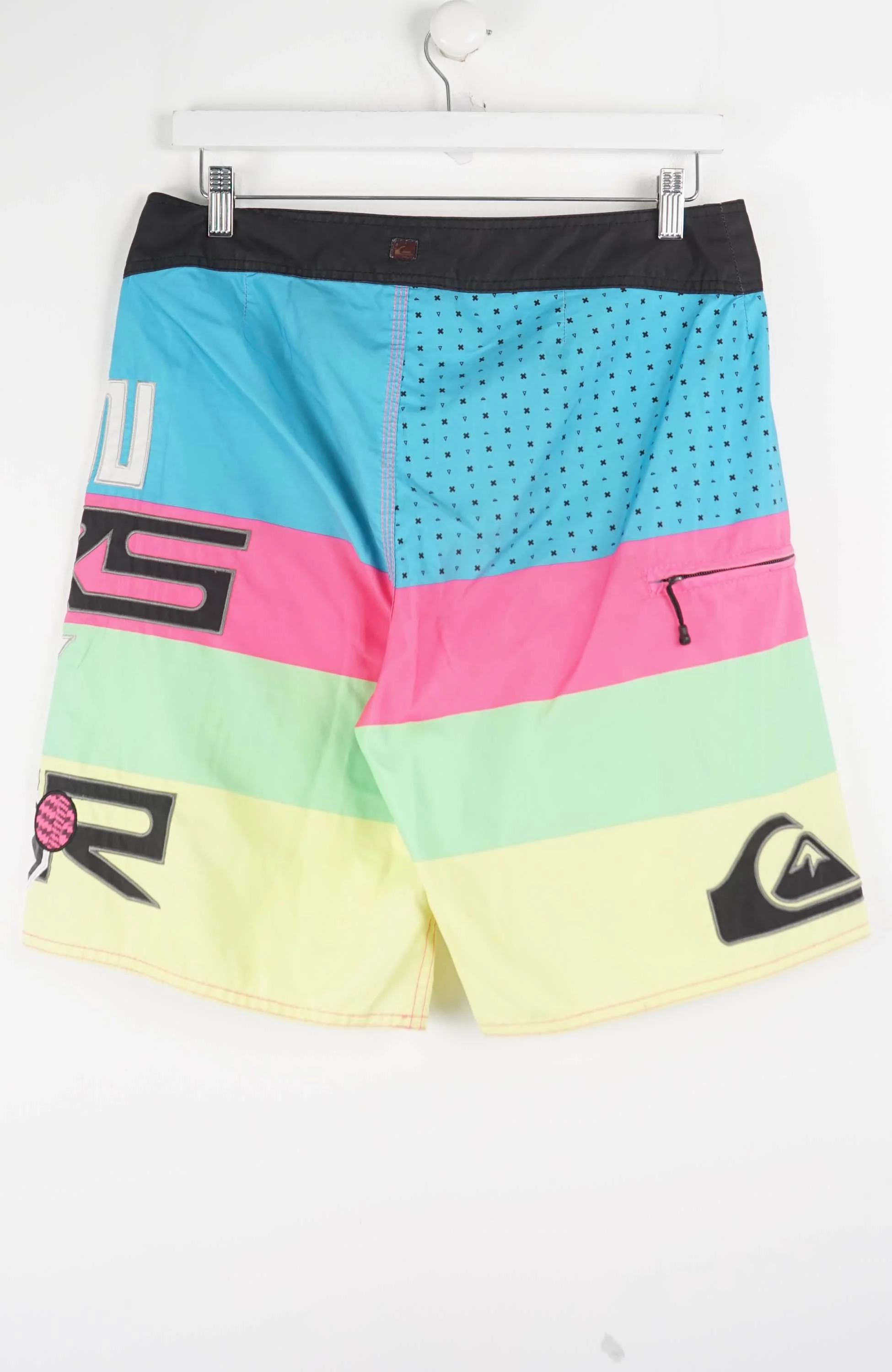 VINTAGE QUIKSILVER SURF BOARD SHORTS W32 - Image 3