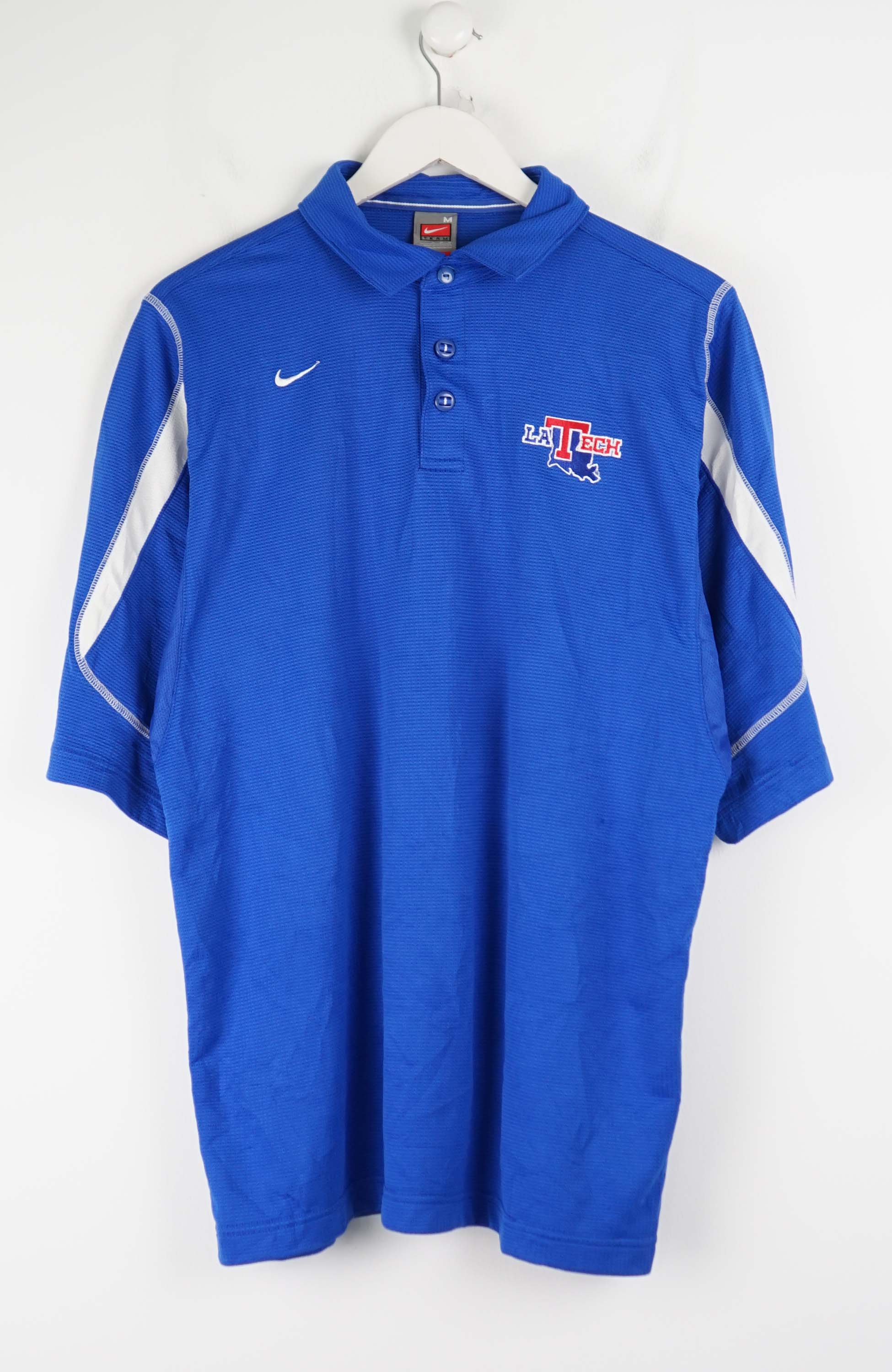 VINTAGE NIKE LA TECH POLO SHIRT (L)