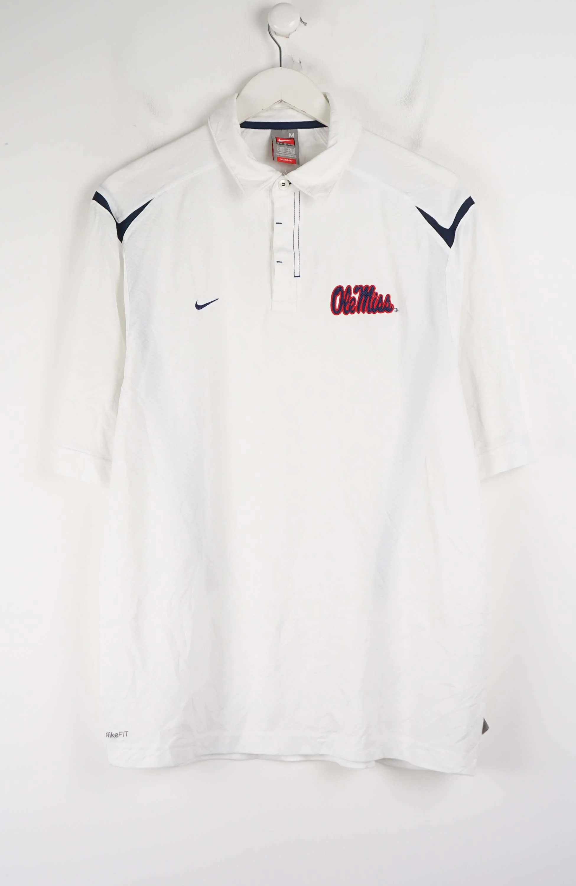 VINTAGE NIKE JERSEY POLO SHIRT (M)