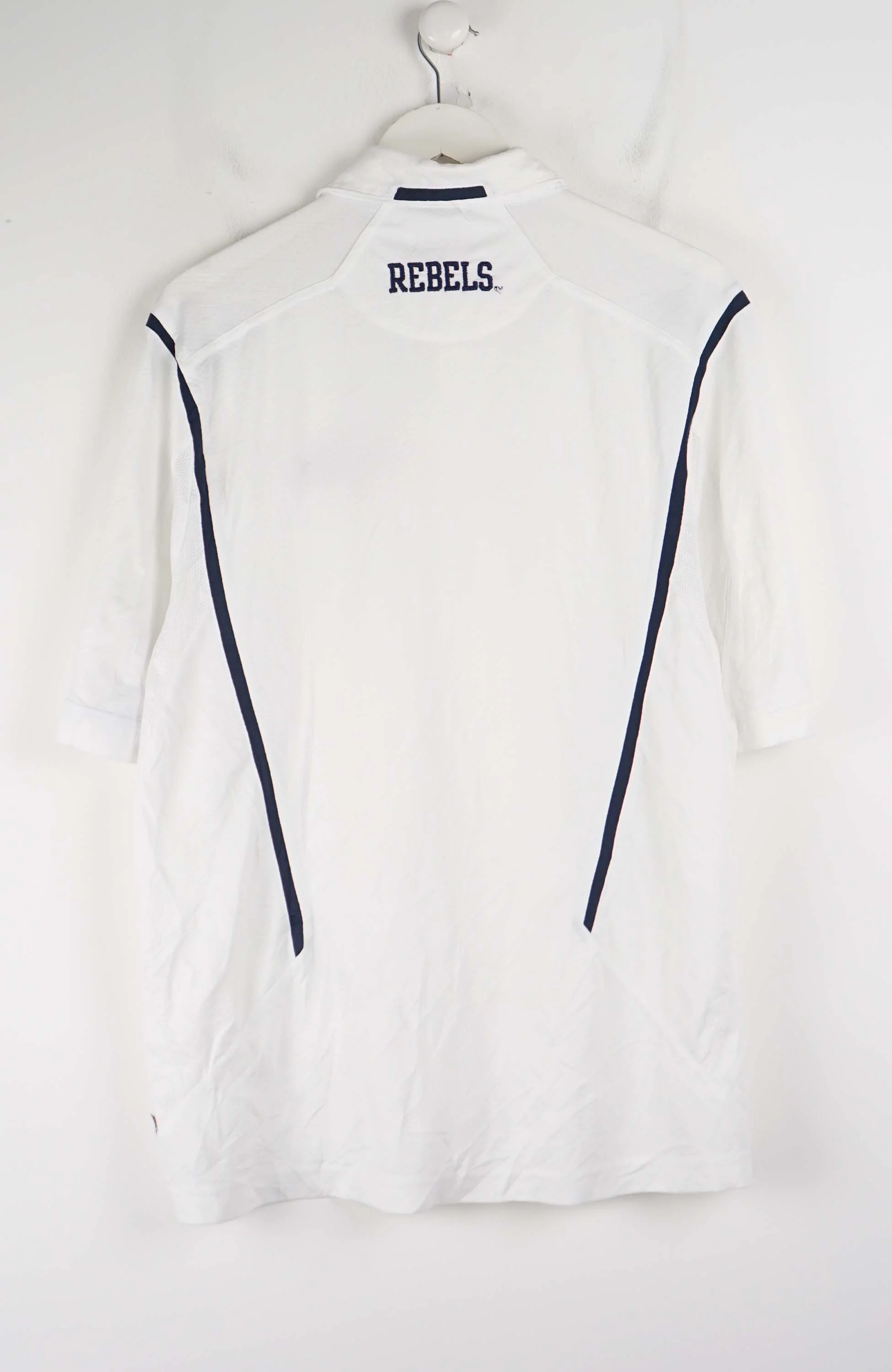VINTAGE NIKE JERSEY POLO SHIRT (M) - Image 2