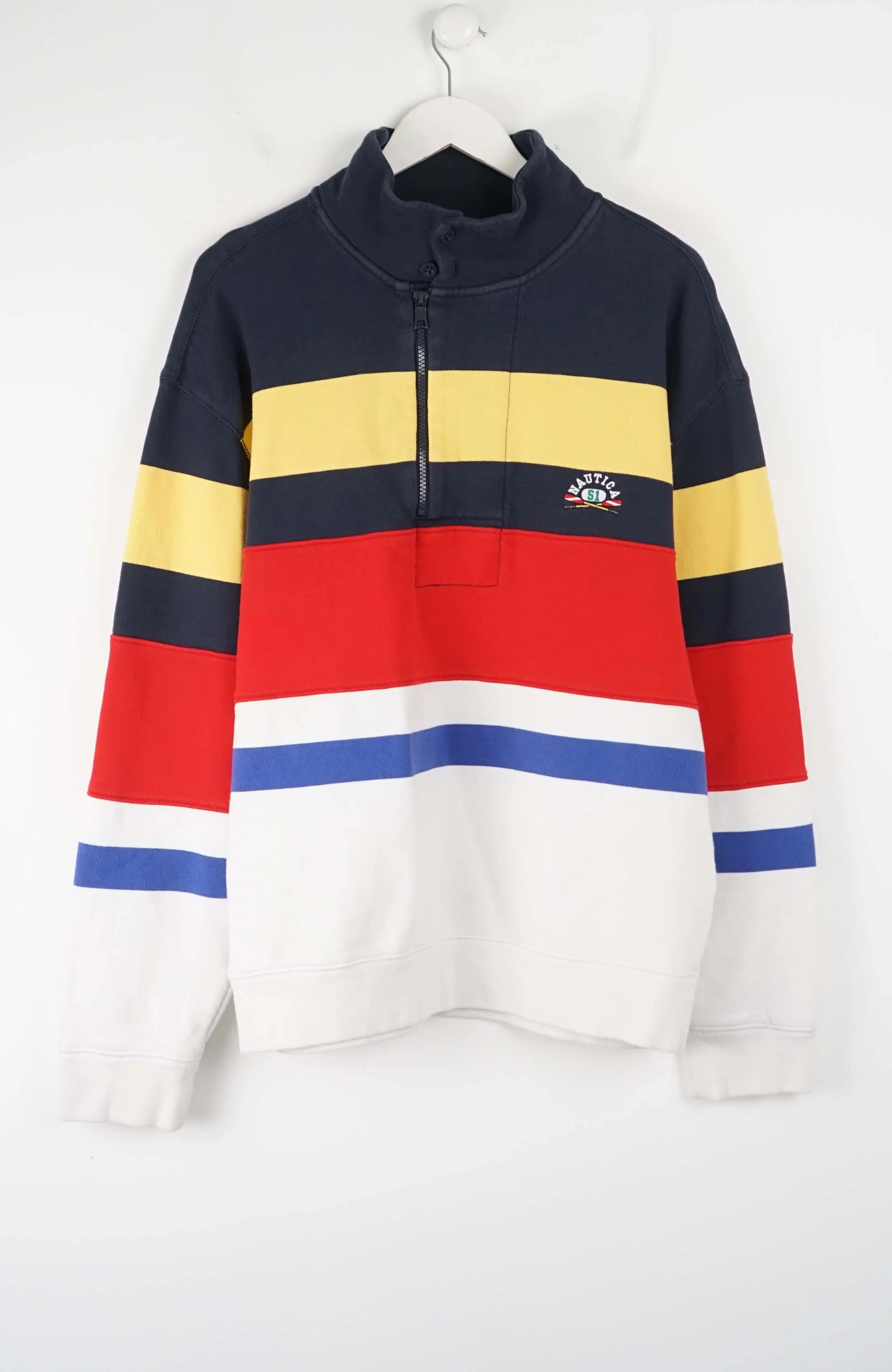 VINTAGE NAUTICA 1/4 ZIP SWEATER (L)