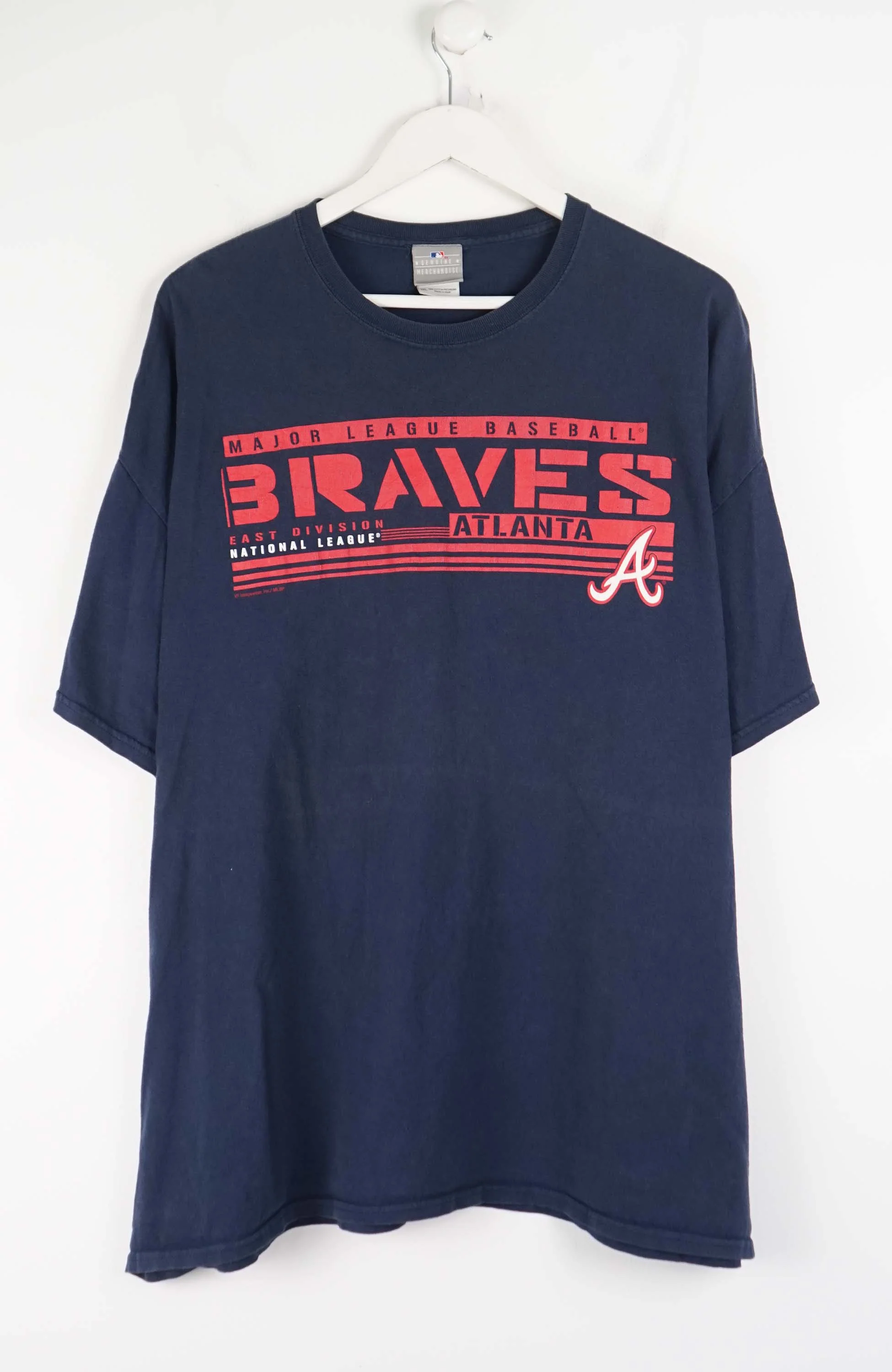VINTAGE BRAVES ATLANTA MAJOR LEAGUE BASEBALL T-SHIRT (XXL)